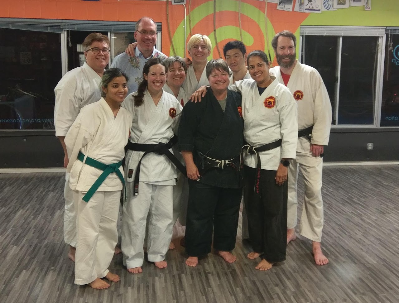 Students with a visiting instructor